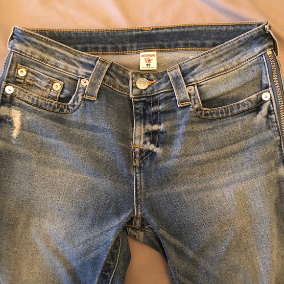 True Religion Skinny jeans w/ zipper detail - Picture 2 of 7